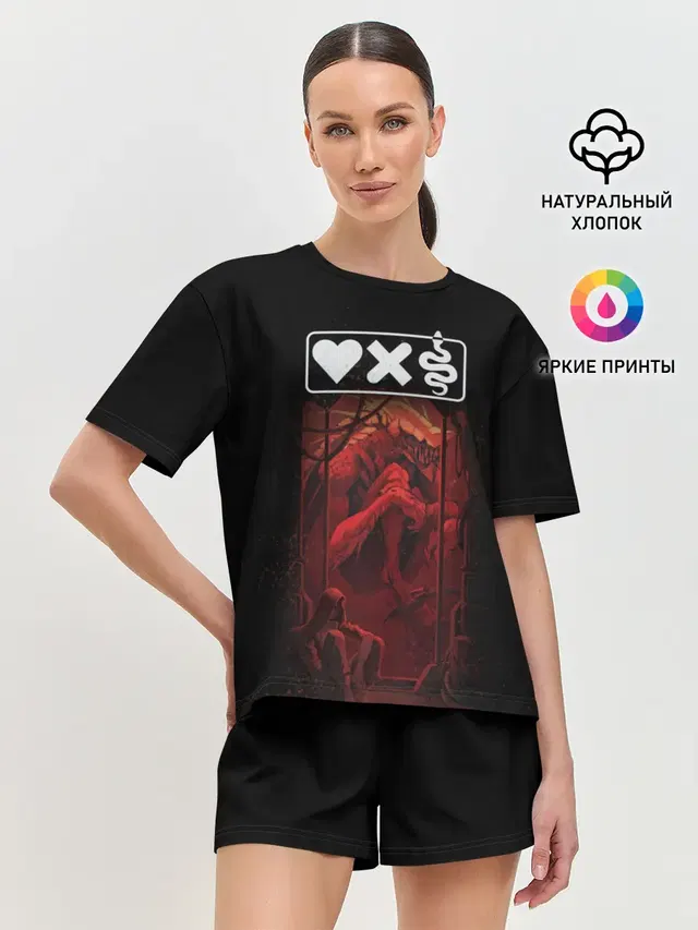 Женская пижама с шортами