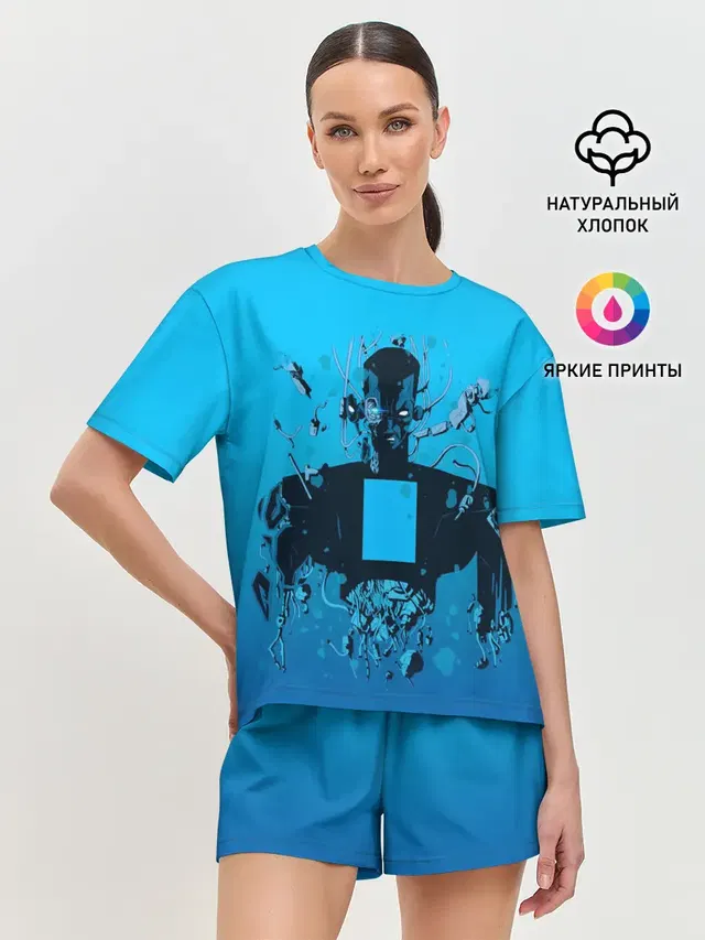 Женская пижама с шортами
