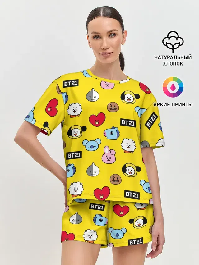 Женская пижама с шортами
