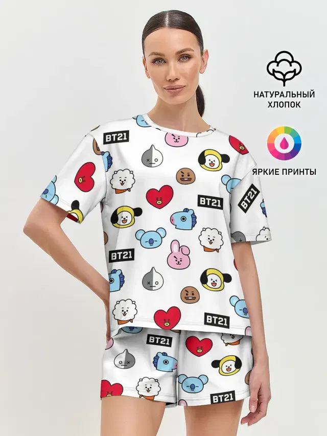 Женская пижама с шортами
