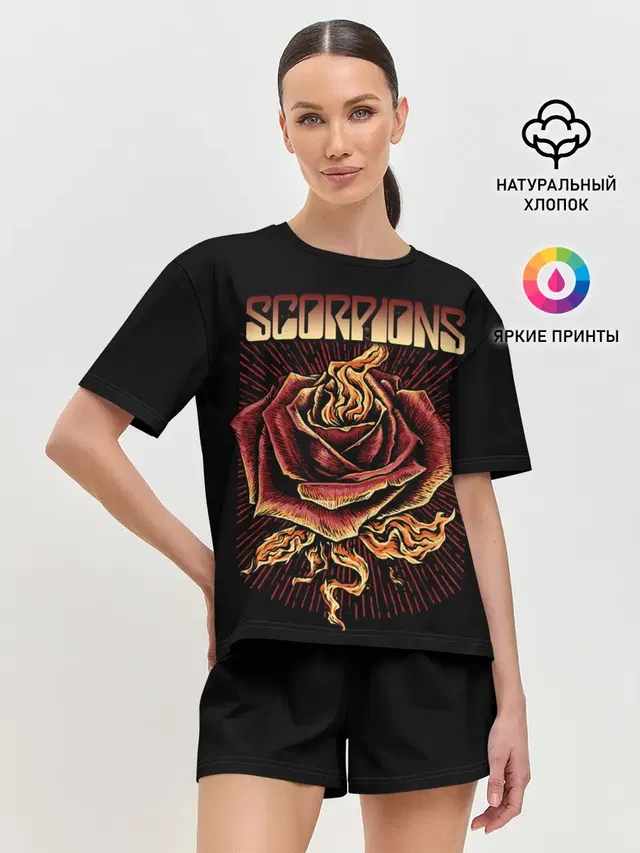 Женская пижама с шортами