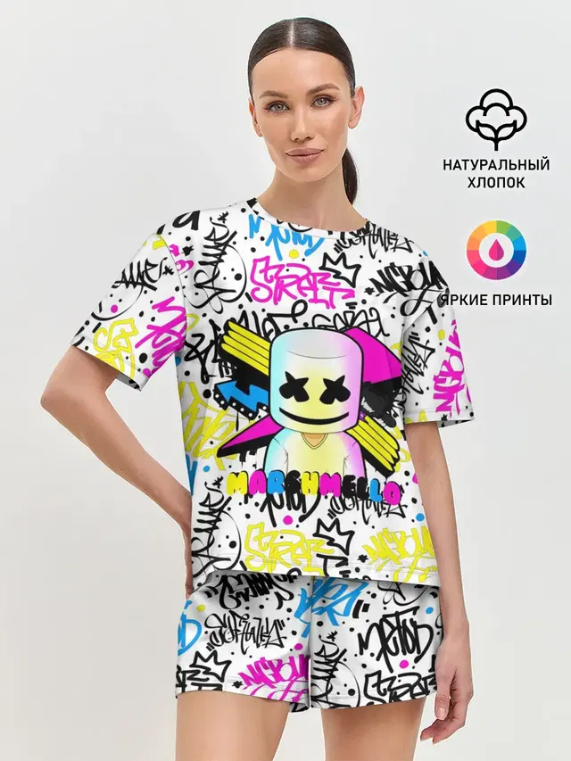 Женская пижама с шортами
