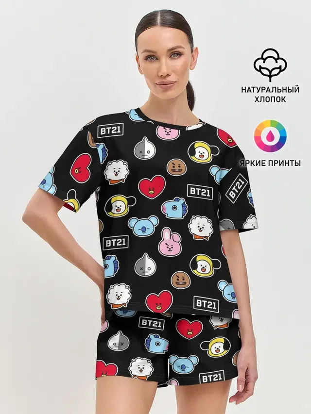 Женская пижама с шортами