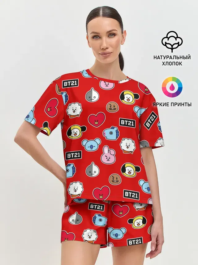 Женская пижама с шортами