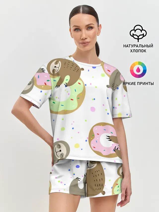 Женская пижама с шортами