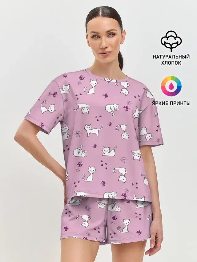 Женская пижама с шортами