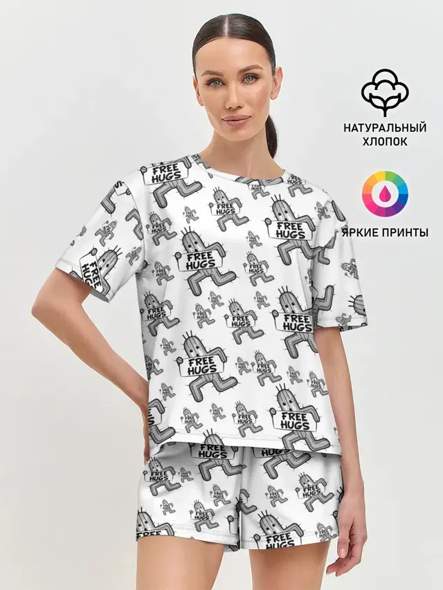Женская пижама с шортами