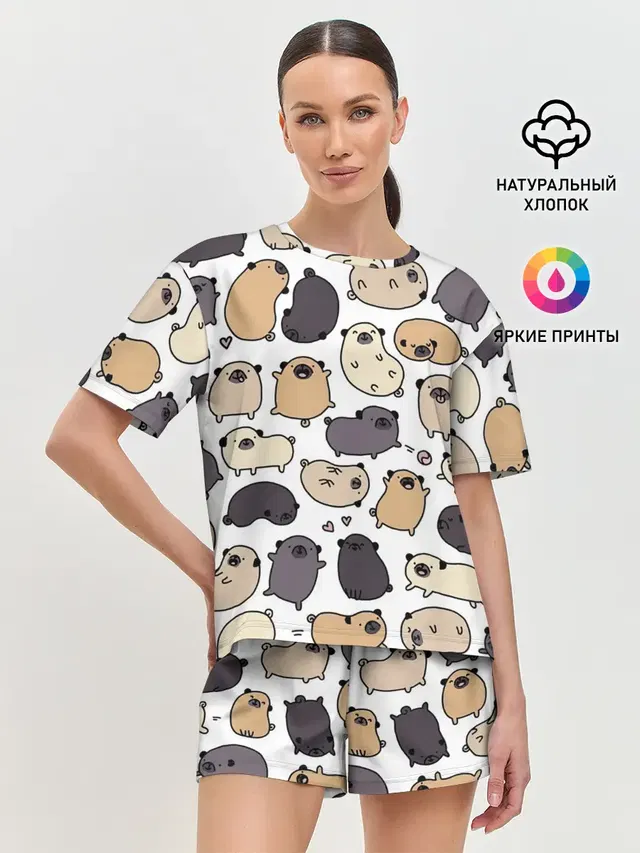 Женская пижама с шортами