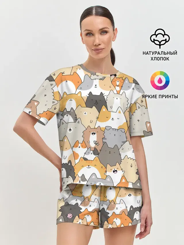 Женская пижама с шортами