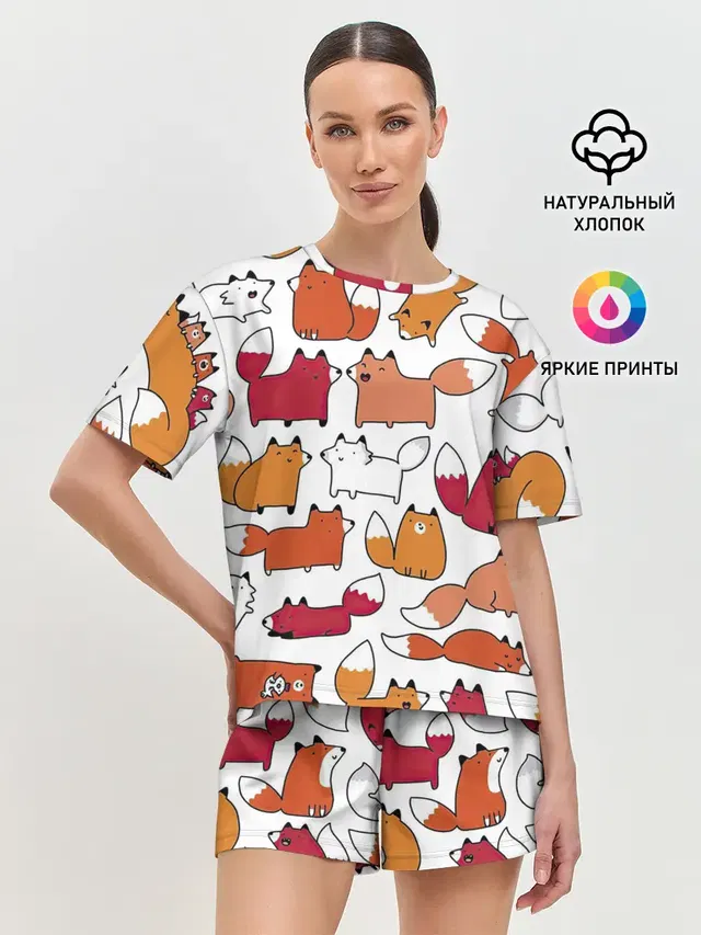 Женская пижама с шортами