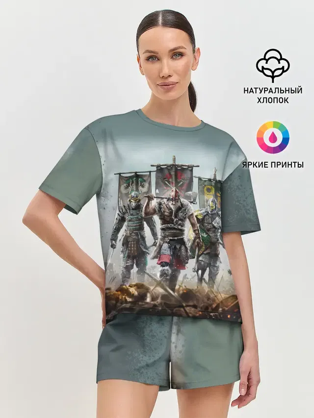 Женская пижама с шортами