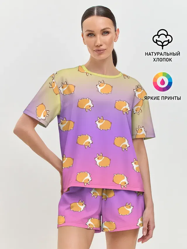 Женская пижама с шортами