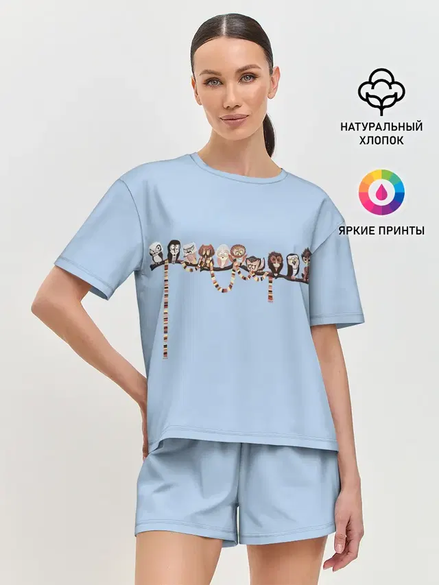 Женская пижама с шортами