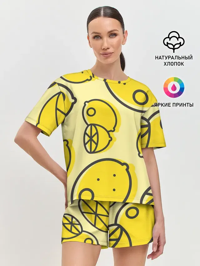 Женская пижама с шортами
