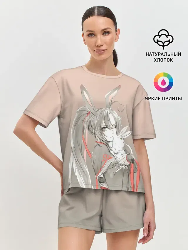 Женская пижама с шортами