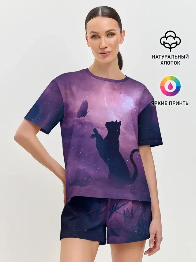 Женская пижама с шортами