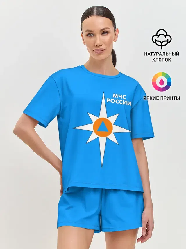 Женская пижама с шортами