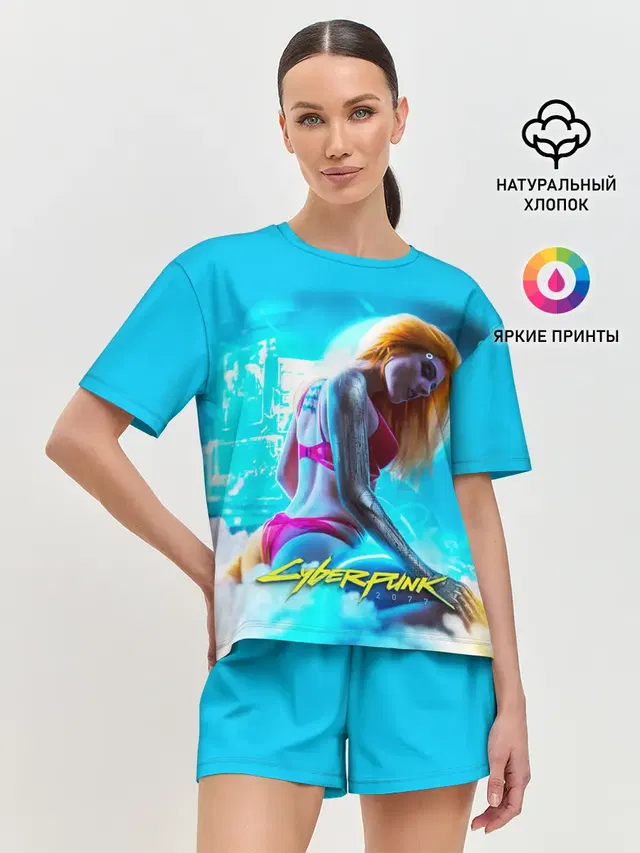 Женская пижама с шортами