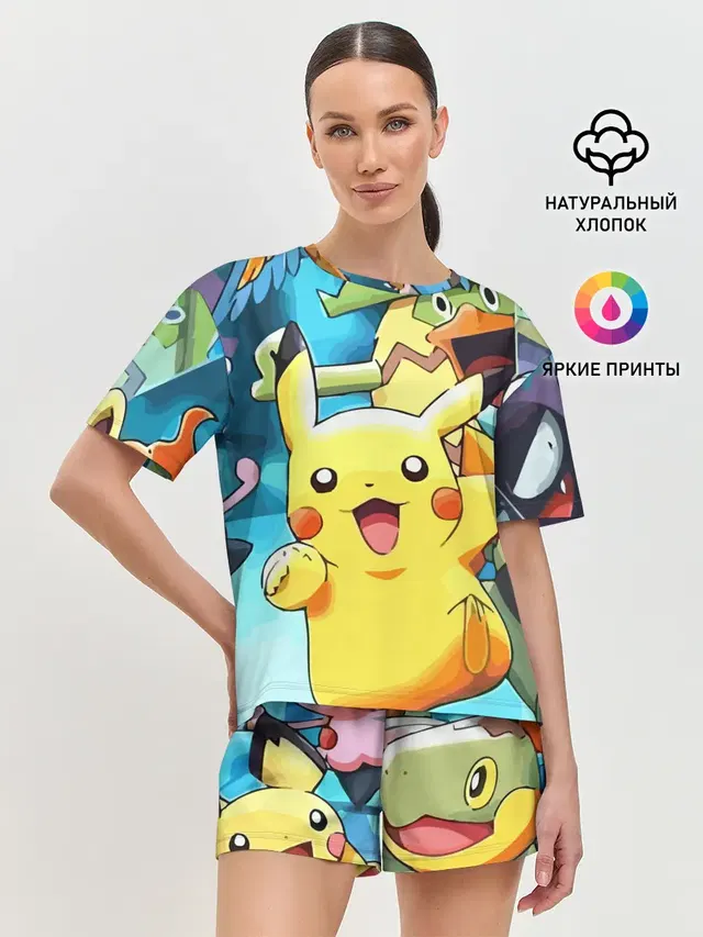Женская пижама с шортами