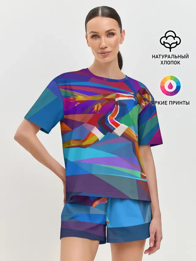Женская пижама с шортами