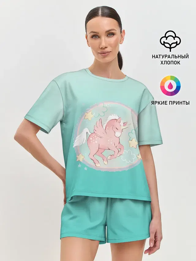 Женская пижама с шортами