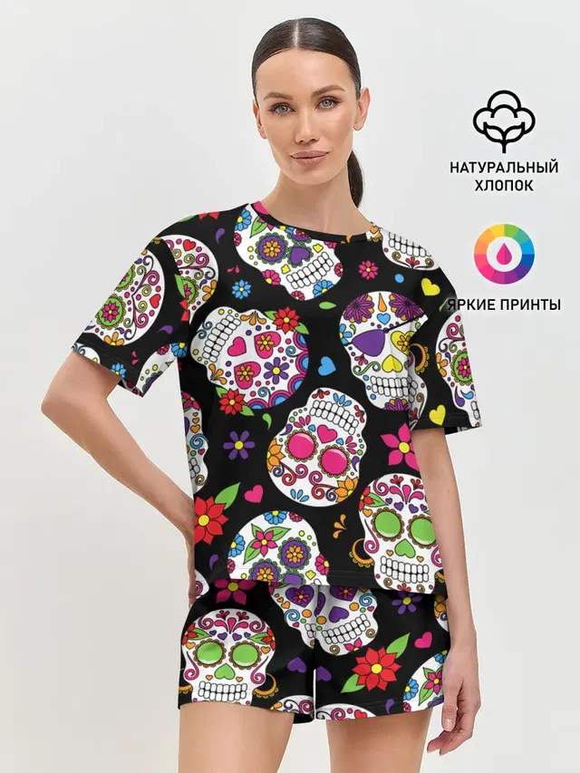 Женская пижама с шортами