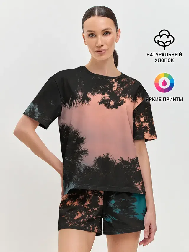 Женская пижама с шортами