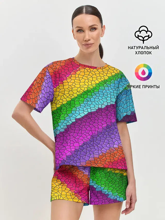 Женская пижама с шортами