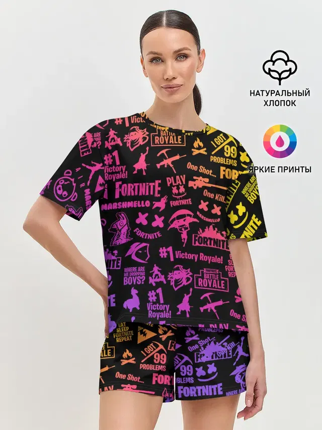 Женская пижама с шортами