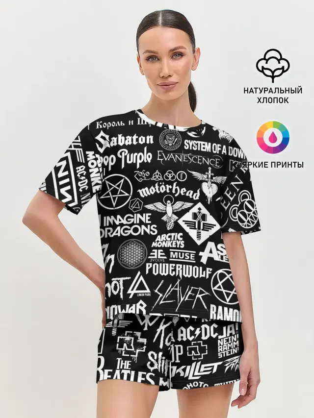 Женская пижама с шортами