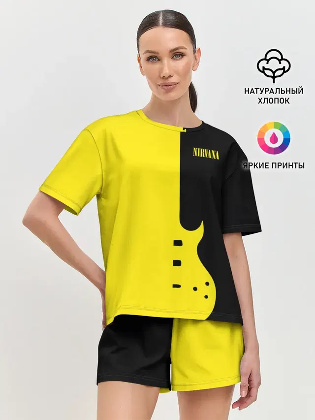 Женская пижама с шортами