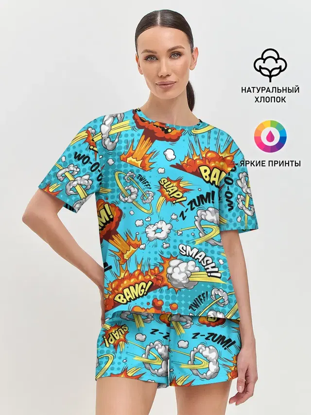 Женская пижама с шортами