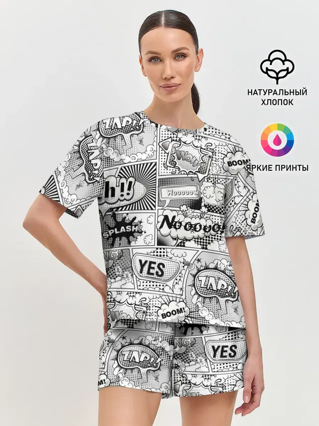 Женская пижама с шортами