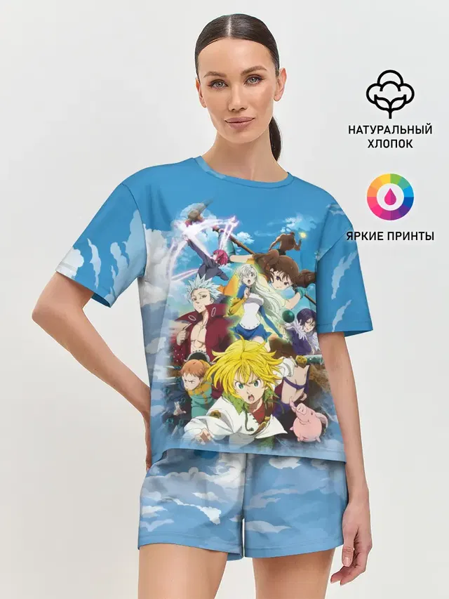 Женская пижама с шортами