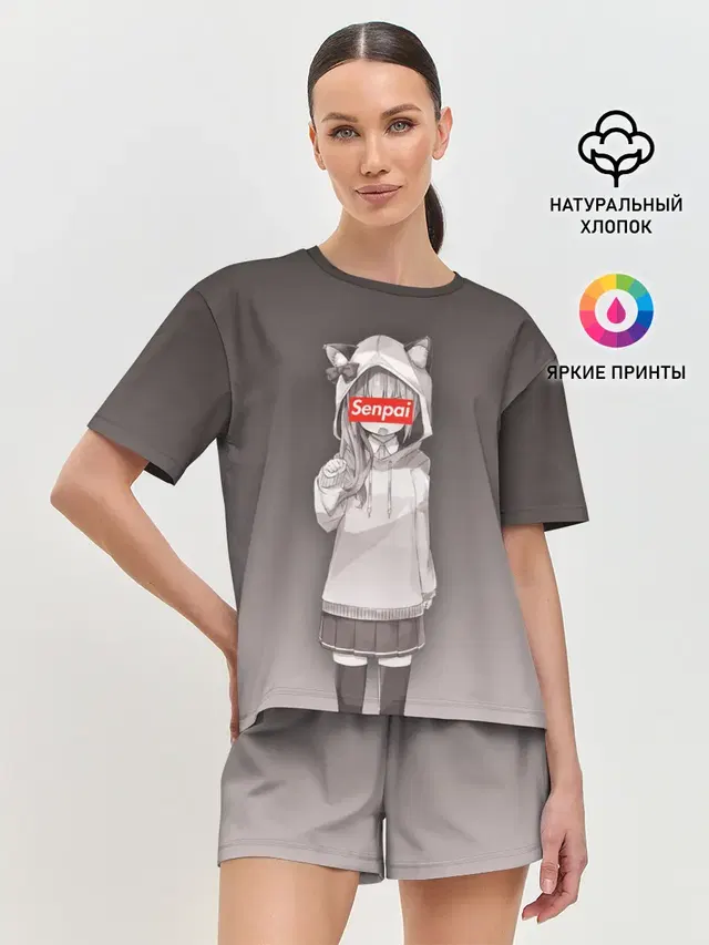 Женская пижама с шортами