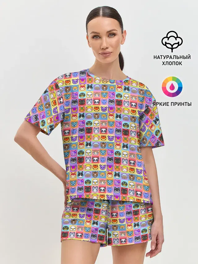 Женская пижама с шортами