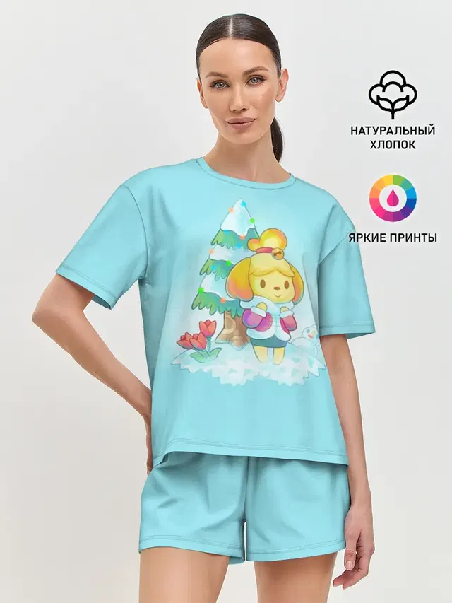 Женская пижама с шортами