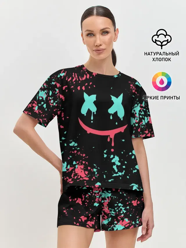 Женская пижама с шортами