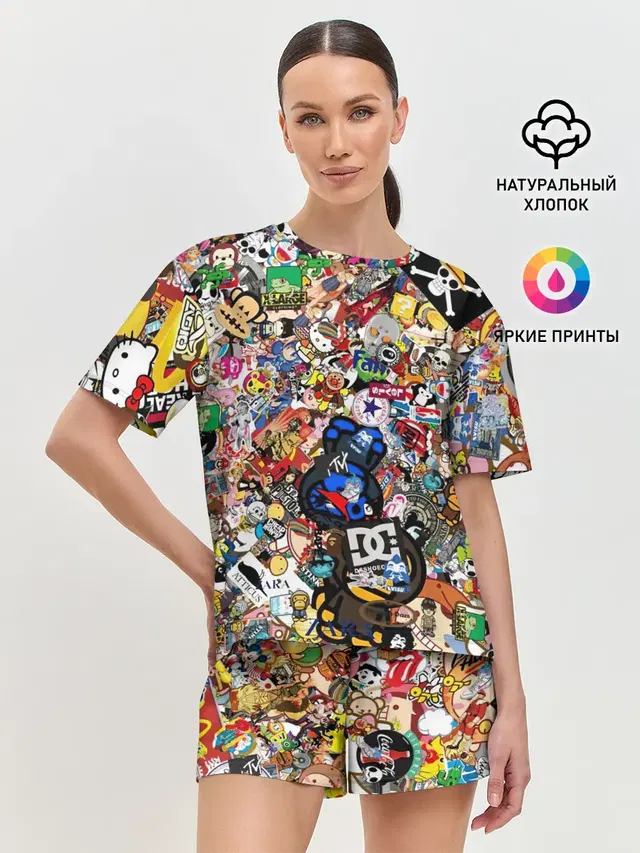 Женская пижама с шортами