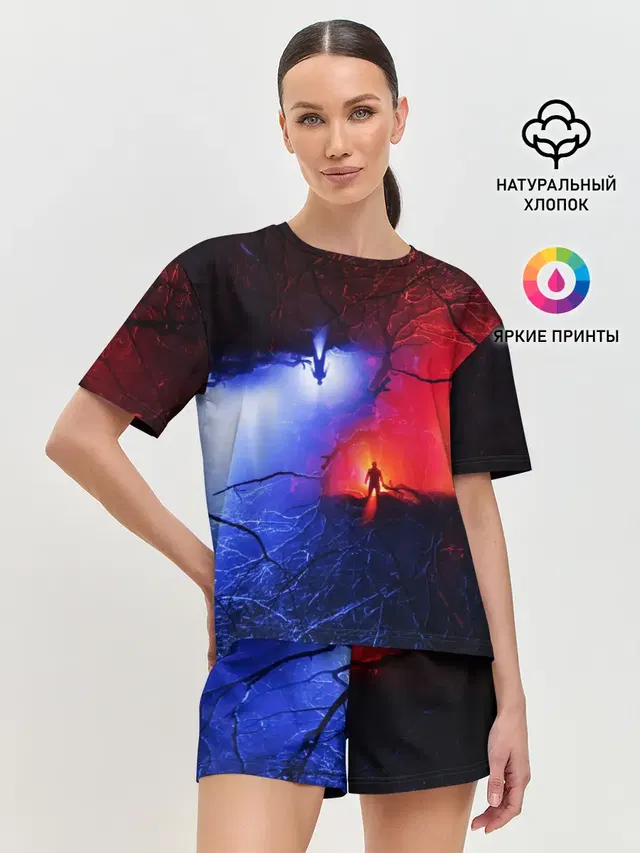 Женская пижама с шортами