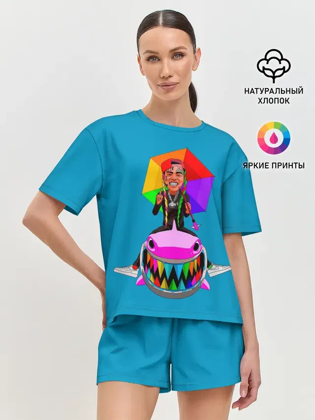 Женская пижама с шортами
