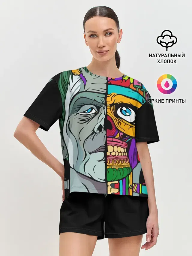 Женская пижама с шортами