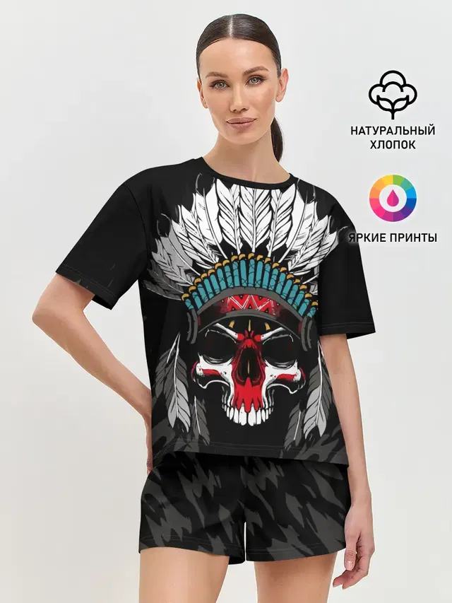 Женская пижама с шортами