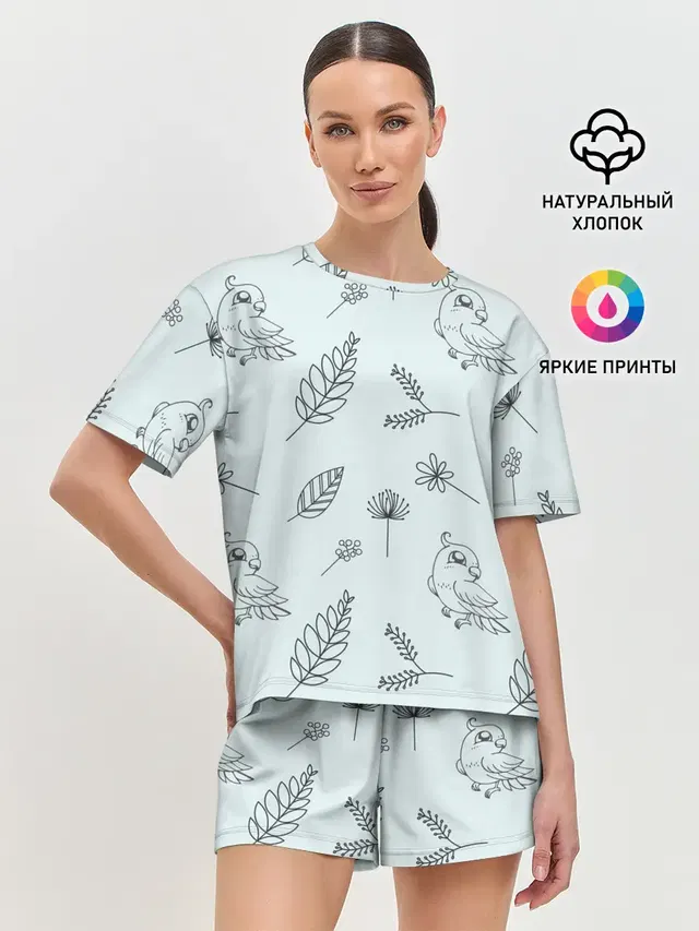 Женская пижама с шортами
