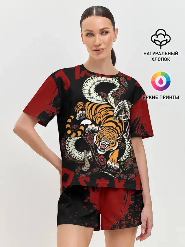 Женская пижама с шортами