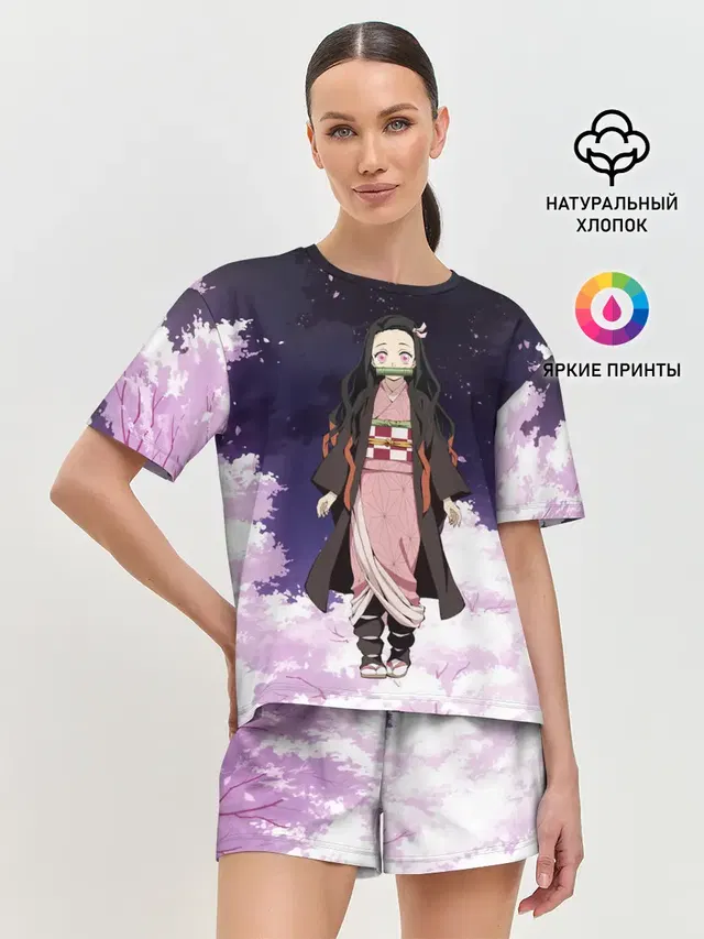 Женская пижама с шортами