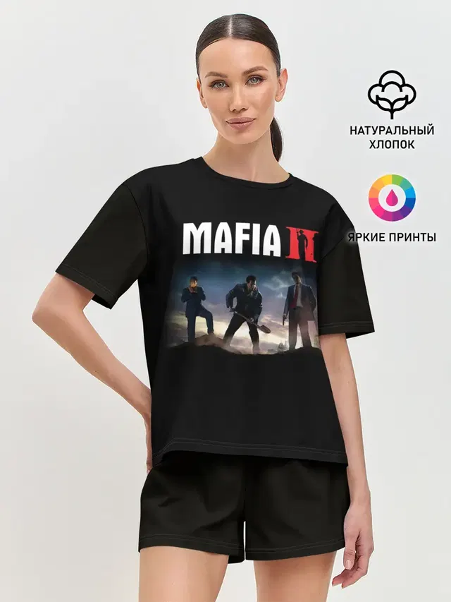 Женская пижама с шортами