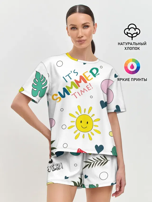 Женская пижама с шортами
