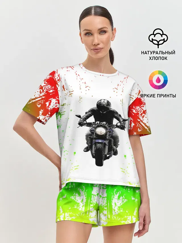 Женская пижама с шортами
