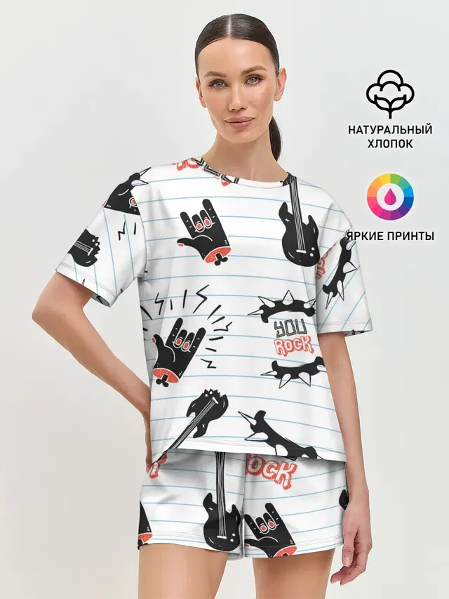 Женская пижама с шортами